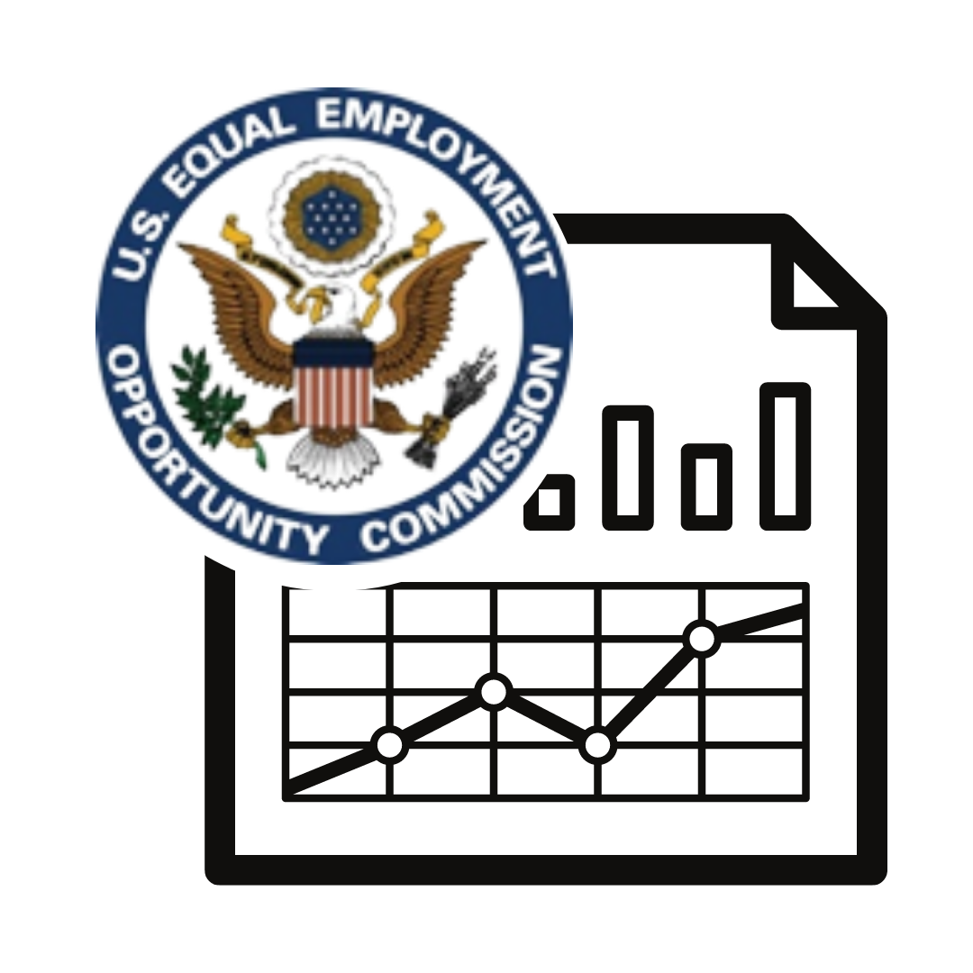 U.S. Equal Employment Opportunity Commission logo and an icon of charts and graphs