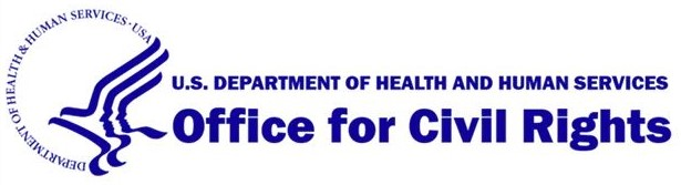 U.S. Department of Health and Human Services Office for Civil Rights logo.