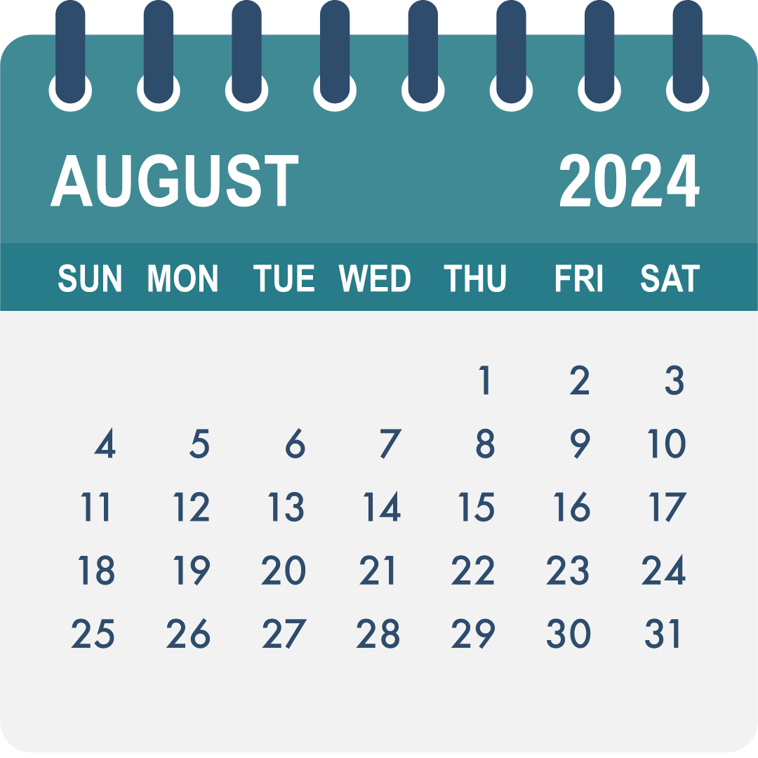 August 2024 calendar