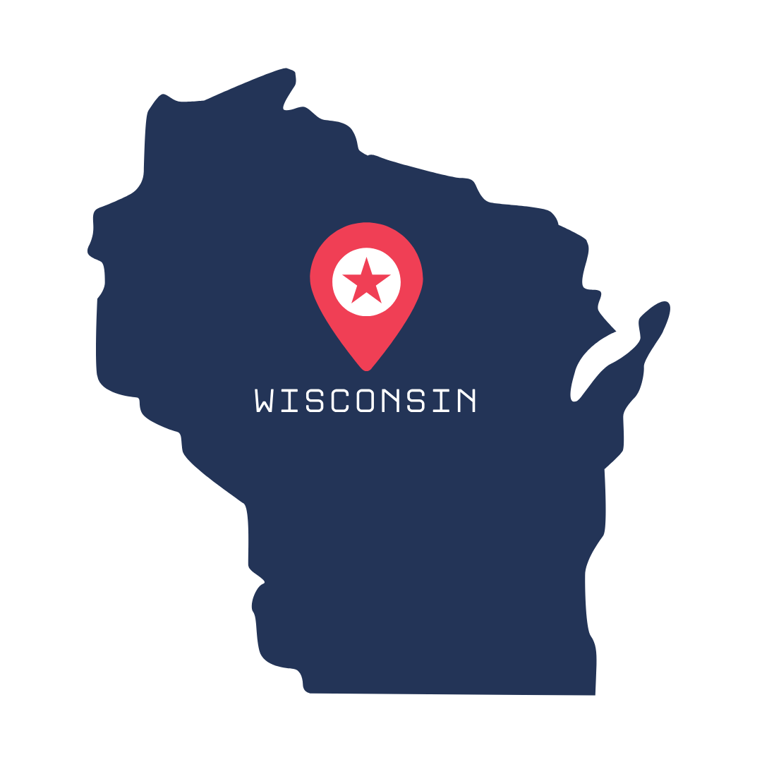 Wisconsin state outline