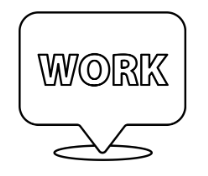 Title I: Employment banner with Work speech bubble graphic